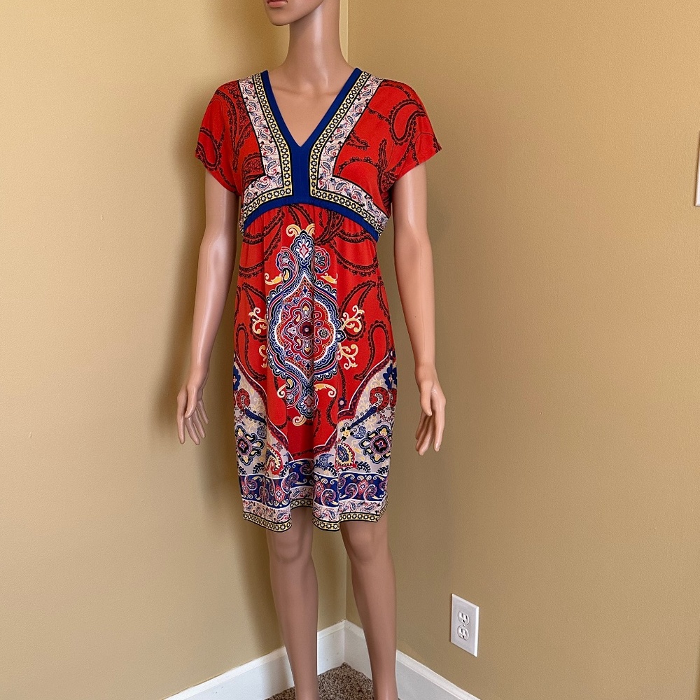 Style & Co Cap Sleeve Dress, Size PM